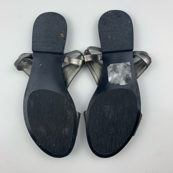 Diane Von Furstenberg womens Karta pewter sandal 7 - Picture 8 of 8
